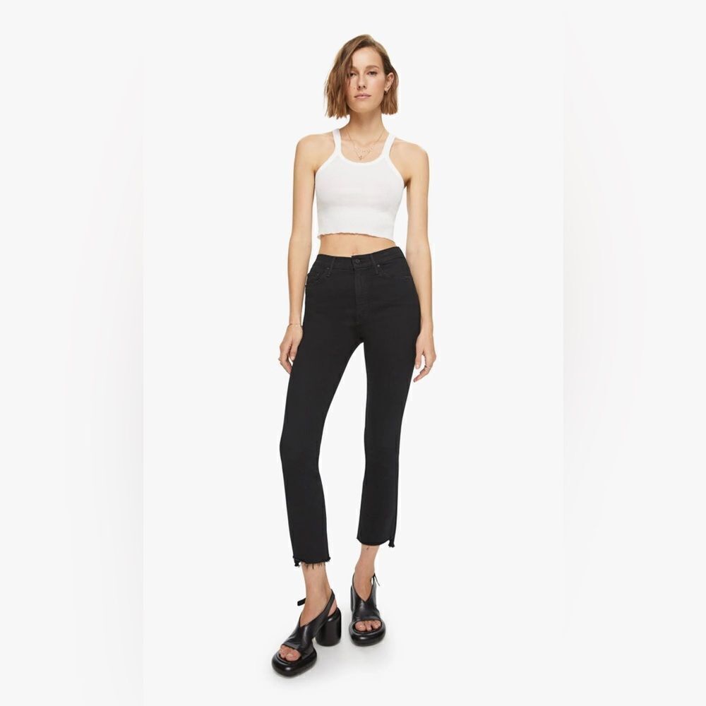 MOTHER The Insider Crop Step Fray in black Not Guilty 26 - Picture 10 of 10